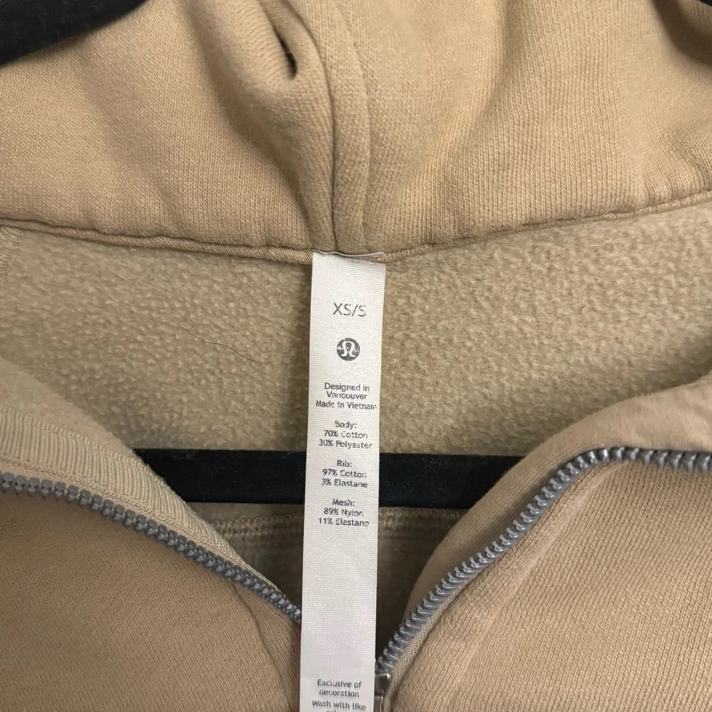 Lululemon Scuba Oversized 1/2 Zip Hoodie Size XS/S